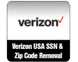 Zip & SSN Removal Verizon